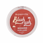 Aquavera Powder Blush Sundown – zijdezachte poederblush met warme glow