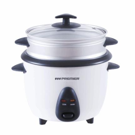 Premier Rijstkoker & Voedselstomer – 1,5 liter capaciteit met stoomtray en warmhoudfunctie