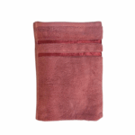 HPC Polo baddoek 40×60 cm in brick kleur, opgevouwen op een lichte achtergrond