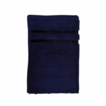 PC Polo baddoek 40×60 cm in navy blauw, opgevouwen op een lichte achtergrond