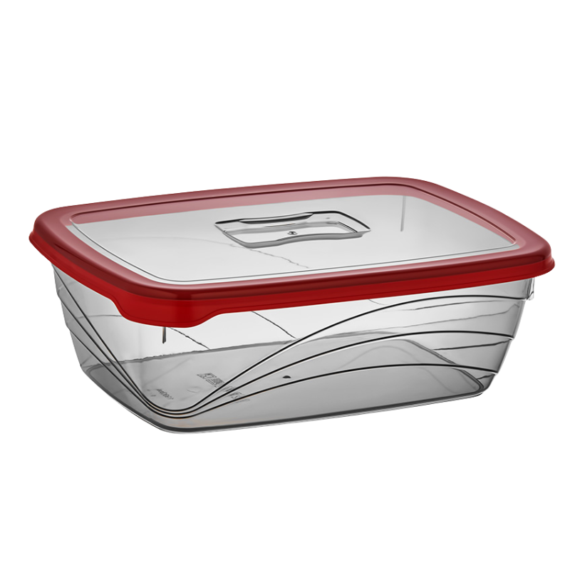 L00761 Qlux plastic voedselcontainer 1900 ml met luchtdichte deksel