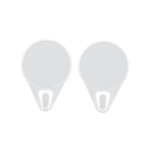 Set van 2 Qlux zelfklevende wandhaakjes voor badkamer of keuken