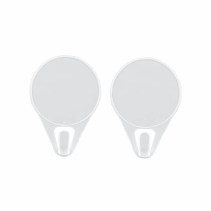 Set van 2 Qlux zelfklevende wandhaakjes voor badkamer of keuken