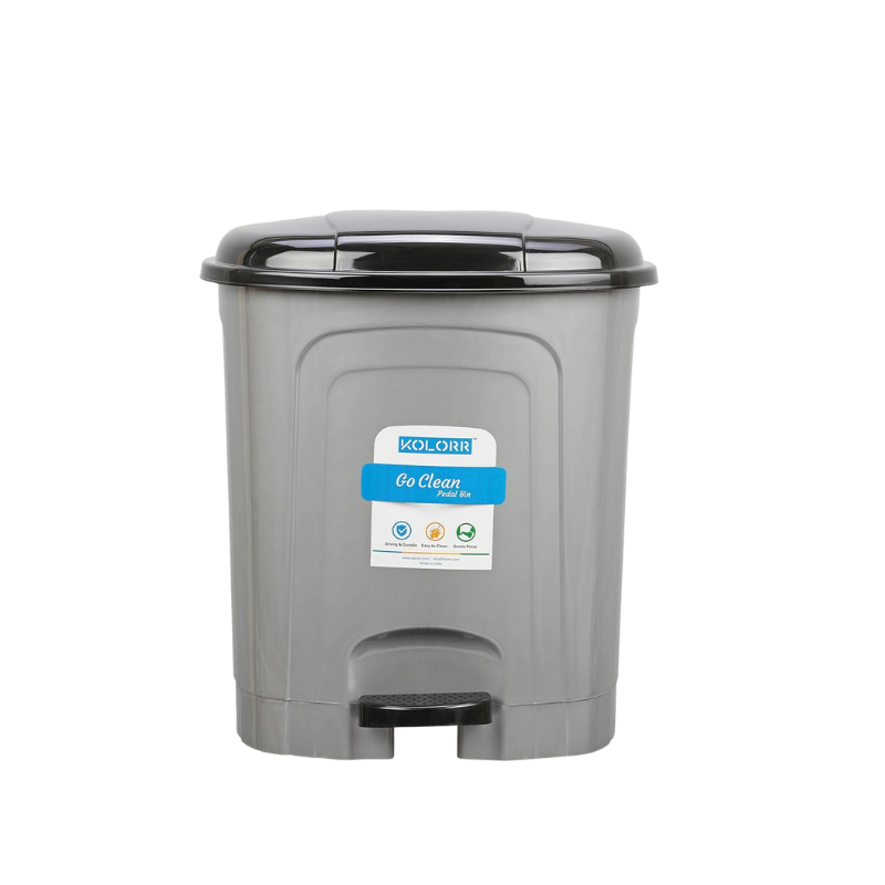 1320700563 Kolorr vuilniston 30L met voetpedaal – kunststof afvalemmer met deksel