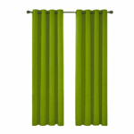 Verduisterend gordijn met metalen ringen, formaat 54"×90", afgebeeld in een neutrale kleur – ideaal voor lichtblokkering en privacy in huis.