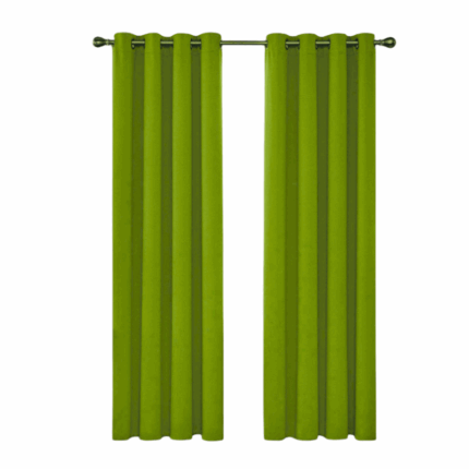 Verduisterend gordijn met metalen ringen, formaat 54"×90", afgebeeld in een neutrale kleur – ideaal voor lichtblokkering en privacy in huis.