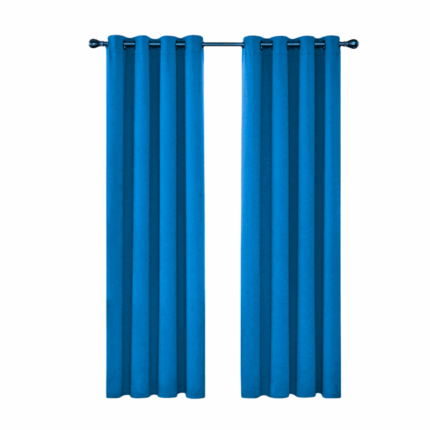 Verduisterend gordijn met metalen ringen, formaat 54"×90", afgebeeld in een neutrale kleur – ideaal voor lichtblokkering en privacy in huis.