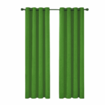 Verduisterend gordijn met metalen ringen, formaat 54"×90", afgebeeld in een neutrale kleur – ideaal voor lichtblokkering en privacy in huis.