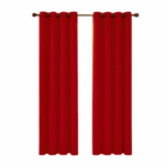 Verduisterend gordijn met metalen ringen, formaat 54"×90", afgebeeld in een neutrale kleur – ideaal voor lichtblokkering en privacy in huis.