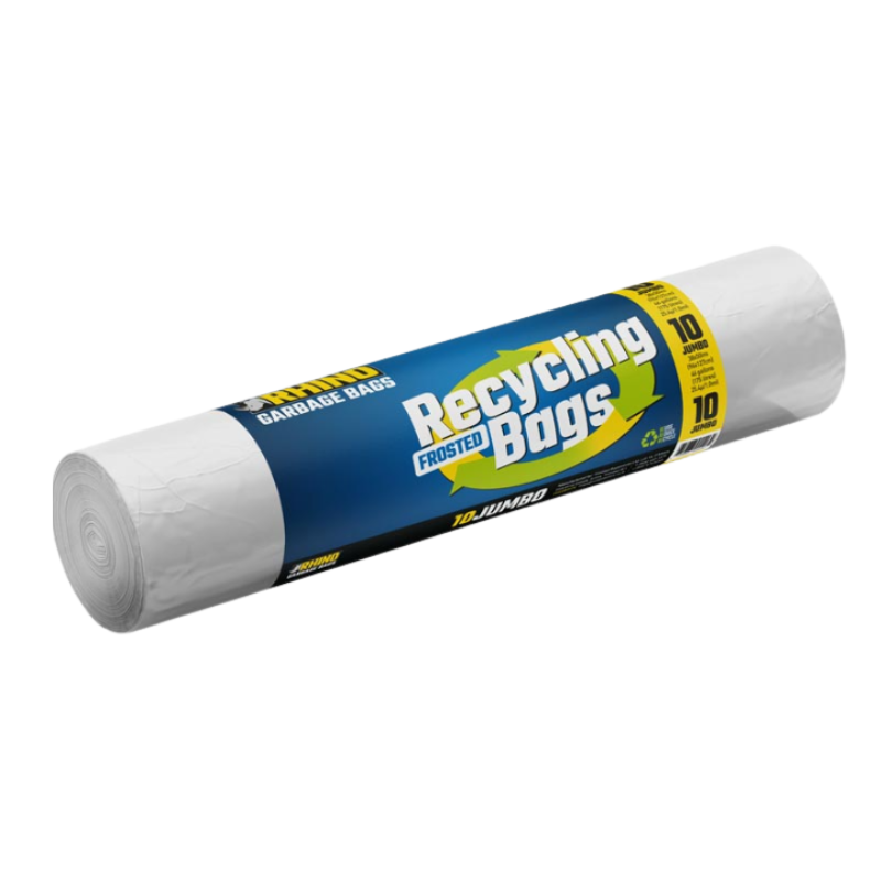 286045 Rhino Vuilniszak Jumbo Frosted 175 liter – 10 stuks verpakt