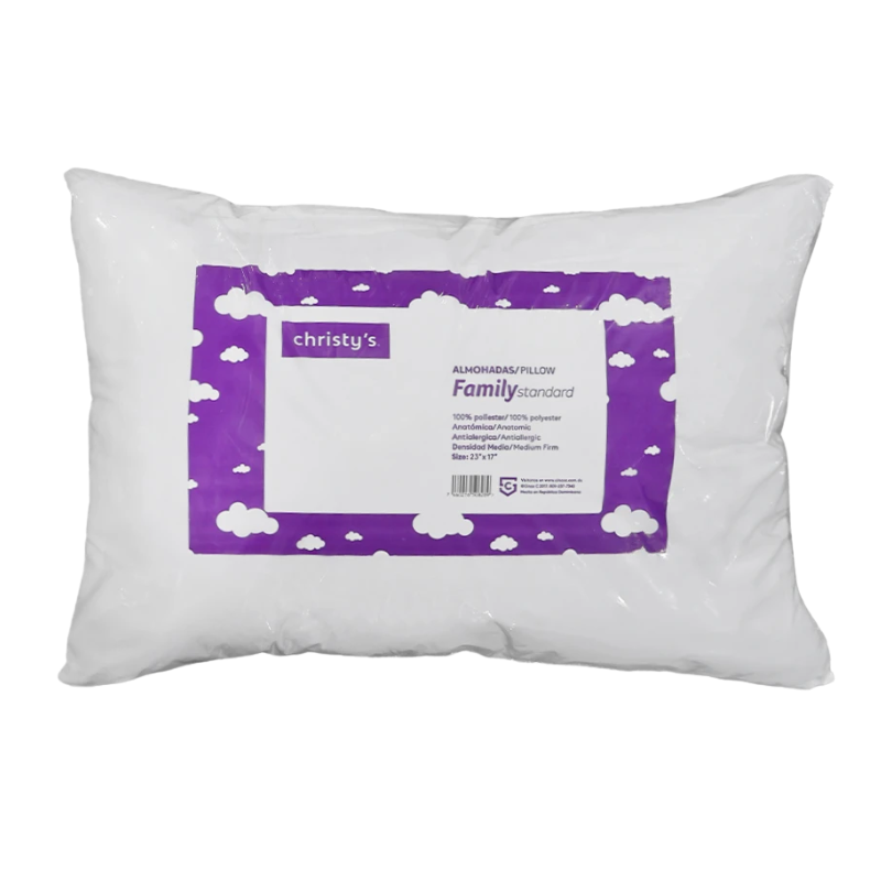 Christy's Family Kussen Standard Size 19x23 inch hypoallergeen en comfortabel kussen