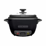 Black & Decker RC514B rijstkoker met non-stick pan en glazen deksel