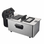 Brentwood DF-730S 1500W 3L / 12-Cup RVS Elektrische Friteuse met uitneembare mand en deksel met kijkvenster