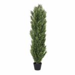 Cipres Kunstplant 120 cm in zwarte pot – realistische kunstboom