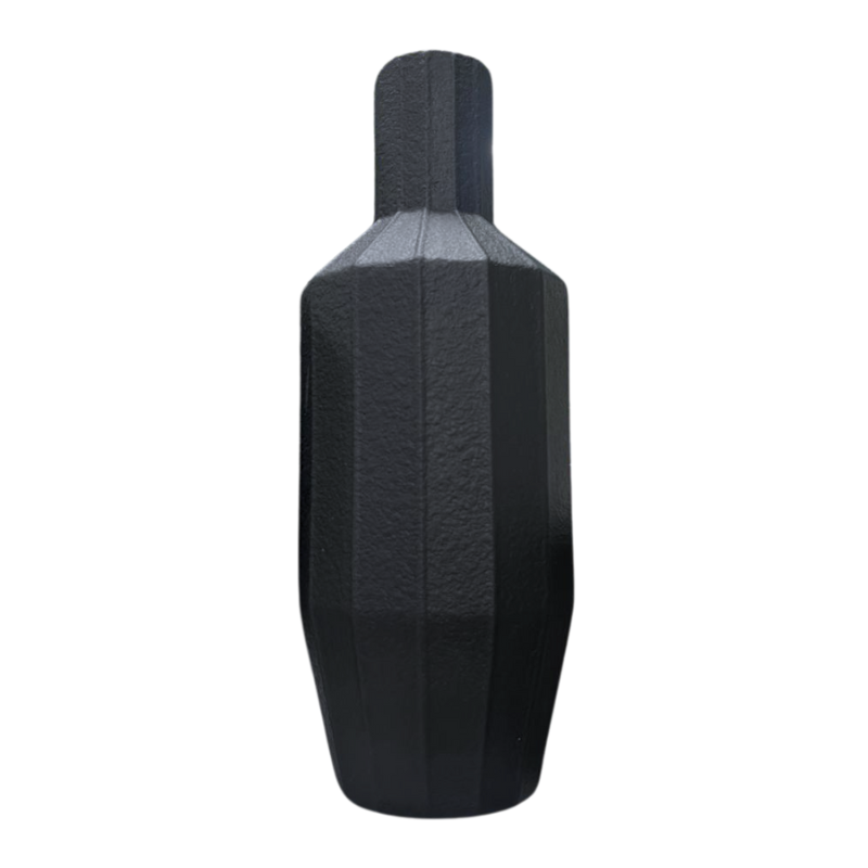 L0318243 Zwarte moderne geometrische vaas – decoratieve vaas voor interieur