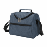 Lunchbag met handvat, verstelbare schouderband en dubbele ritsvakken