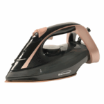 Brentwood MPI-69BKRG 1200W anti-aanbak stoomstrijkijzer met verstelbare stoom- en spraystanden, verticale stoomfunctie, self-clean functie en zwart/rose gold design