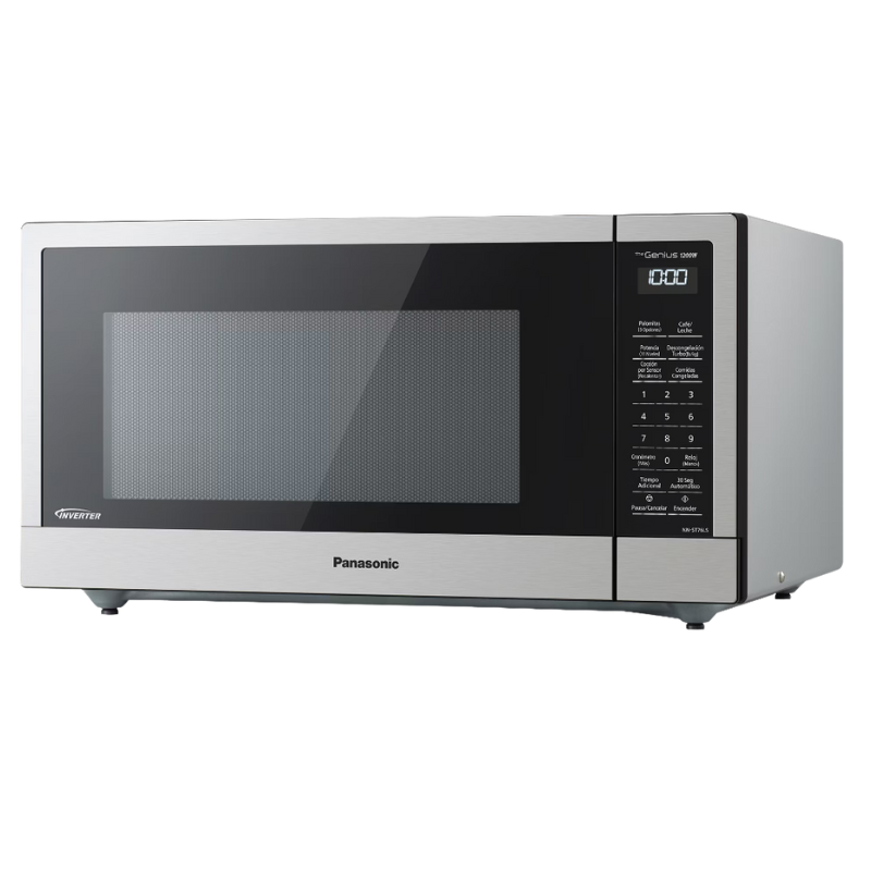 NNST76LSRPH Panasonic Magnetron 44L – Met Inverter-technologie en Genius Sensor voor gelijkmatig koken en automatisch opwarmen. Ruim kookvolume en strak design voor elke keuken.