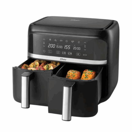 Oster Elektrische Heteluchtfriteuse 7.6 Liter met twee manden en DiamondForce-coating