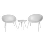 3-delige tuinset met 2 stoelen en tafel – modern balkon- en terrasmeubel