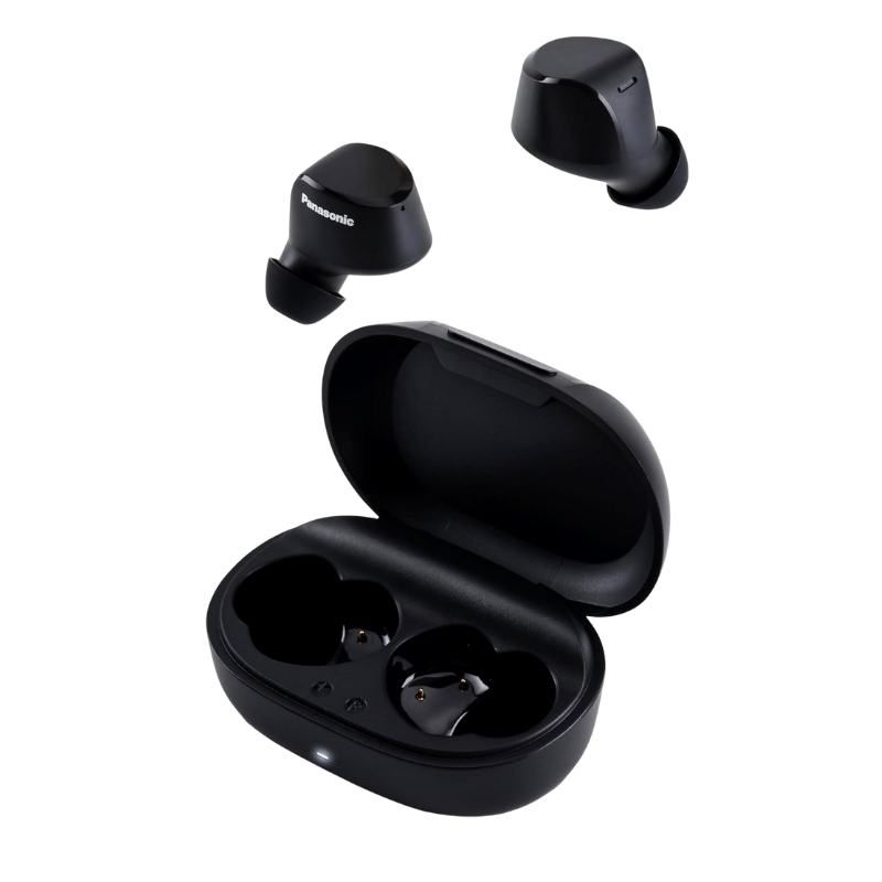 RZB120WDEK Panasonic RZ-B120WDE-K draadloze oordopjes – Ergonomisch ontwerp met Extra Bass en compacte USB-C oplaadcase