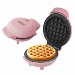 Brentwood TS-2141PK 5” Mini Maker 400W voor waffles, keto chaffles, hash browns en meer met anti-aanbakplaten en cool touch-handgreep