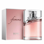 Hugo Boss Boss Femme Eau de Parfum fles 75 ml – bloemige damesgeur met jasmijn, fresia en abrikoostonen.