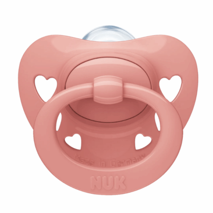 NUK Fopspeen Signature 0-6 Maanden Roze met hartvormig design