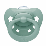 NUK Fopspeen Signature 0-6 Maanden groen met hartvormig design