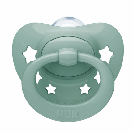 NUK Fopspeen Signature 0-6 Maanden groen met hartvormig design