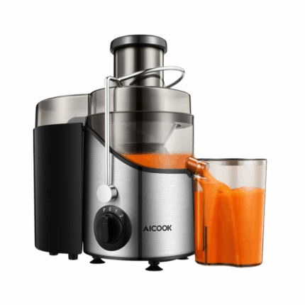 Aicook Elektrische Juicer met brede vulopening en 3 snelheden – BPA-vrije sapcentrifuge