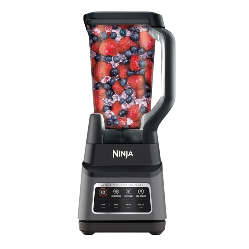 BN701LAA Ninja Blender BN701 met 2,1L kan en Total Crushing Blade, inclusief Auto-iQ programma’s voor smoothies en shakes.