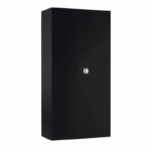Metalen archiefkast met 2 deuren in zwart voor kantoor of thuis
