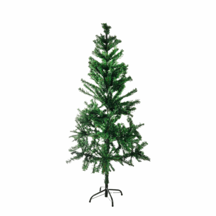 Kunstkerstboom 120 cm met volle groene takken en standaard