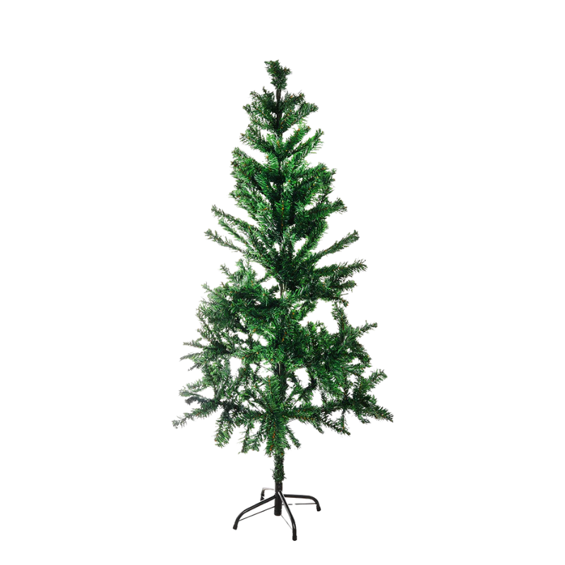 L062454 Kunstkerstboom 120 cm met volle groene takken en standaard