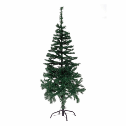 Kunstkerstboom 150 cm met volle groene takken en standaard