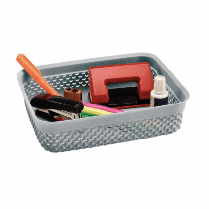 Ucsan Opbergmandje – 34.5×26×6.5 cm. Stevig en multifunctioneel mandje voor het netjes opbergen van kleding, speelgoed, documenten of keukenaccessoires.