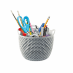 Ucsan Ronde Opbergmandje 15×12.5 cm met geweven design en handgrepen