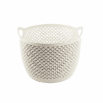 Ucsan Ronde Opbergmandje 19×15.5 cm met geweven design en handgrepen