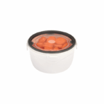 Ucsan Ronde Lock & Fit Opslagbakje 350 ml met luchtdicht klikdeksel en witte body