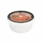 Ucsan Ronde Lock & Fit Opslagbakje 650 ml met luchtdicht klikdeksel en witte body