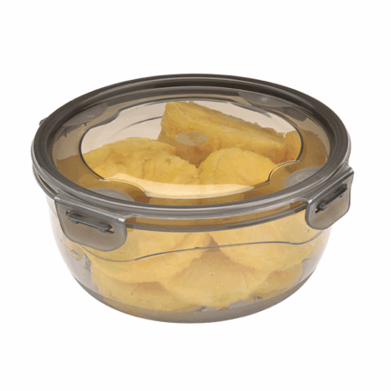 Ucsan Ronde Lock & Fit Opslagbakje 1900 mlmet luchtdicht klikdeksel en witte body