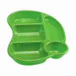 Ucsan serveerschaal met vakken in mintgroen – 32×19.5×3.4 cm, ideaal voor snacks en dips