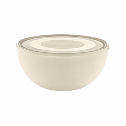 Ucsan Ronde Bewaarkom met Deksel 600 ml – Frosted plastic bewaarkom met luchtdicht deksel