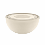 Ucsan Ronde Bewaarkom met Deksel 1200 ml – Frosted plastic bewaarkom met luchtdicht deksel