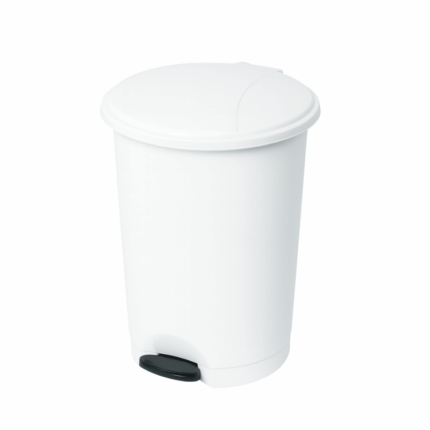 Ucsan Vuilniston met Voetbediening 18 Liter – Grijze kunststof afvalbak met pedaal voor handsfree gebruik