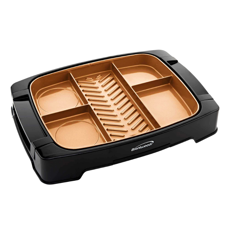 TS825 Brentwood TS-825 1500W Elektrische Multi-Portie Indoor Grill & Bakplaat
