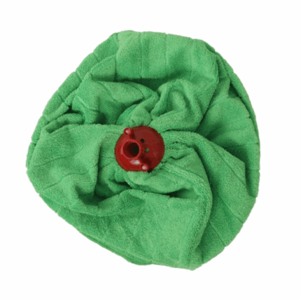 Fanatik microvezel mop met rode aansluiting en dubbele laag voor grondige vloerreiniging