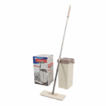 Fanatik Mop met Emmer en Wringsysteem – duurzame dweilset met dubbele emmer voor efficiënt vloerreinigen.
