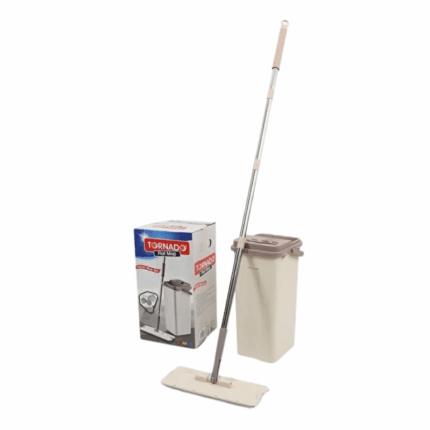 Fanatik Mop met Emmer en Wringsysteem – duurzame dweilset met dubbele emmer voor efficiënt vloerreinigen.